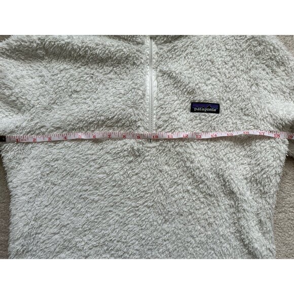 Patagonia Women's Los Gatos 1/4 Zip Pullover Jacket Sweater Small Ivory White - Picture 10 of 13